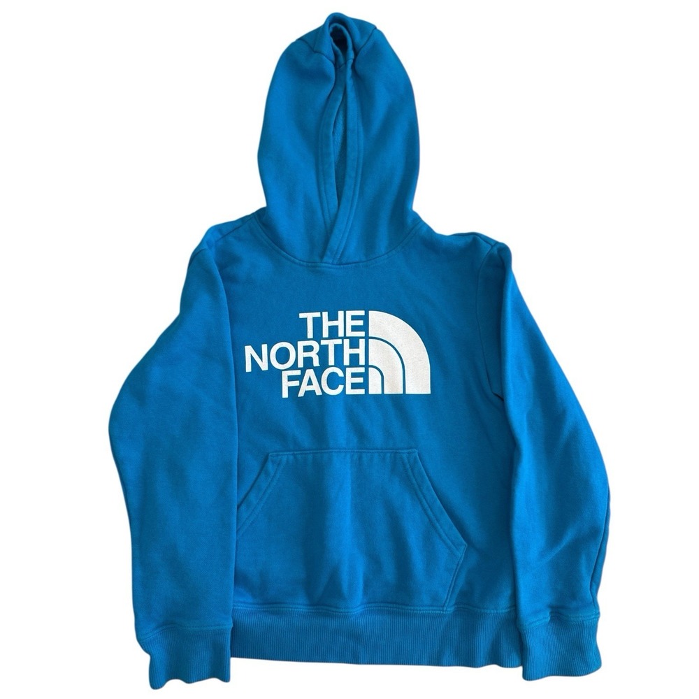 THE NORTH FACE Half Dome Sky Blue Logo Outdoor Hoodie Sweatshirt Unisex Teens SP